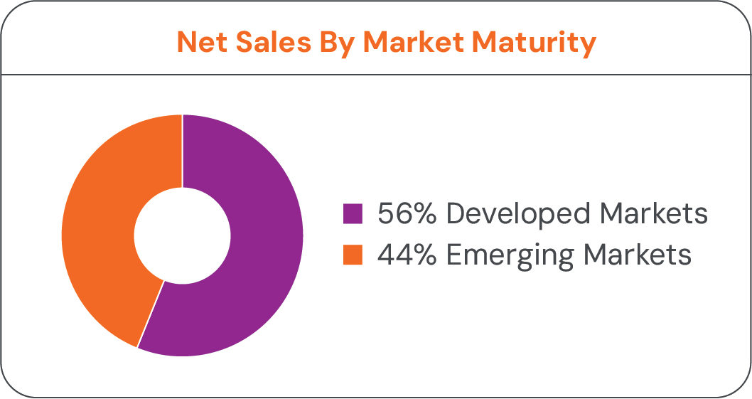 Net Sales By Market Maturity